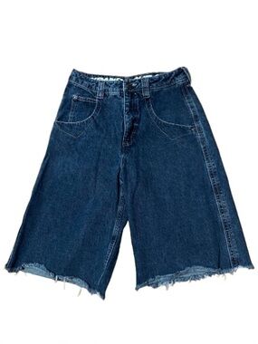Alab Expand Your Mind Denim Long Star Skater Shorts Size 2